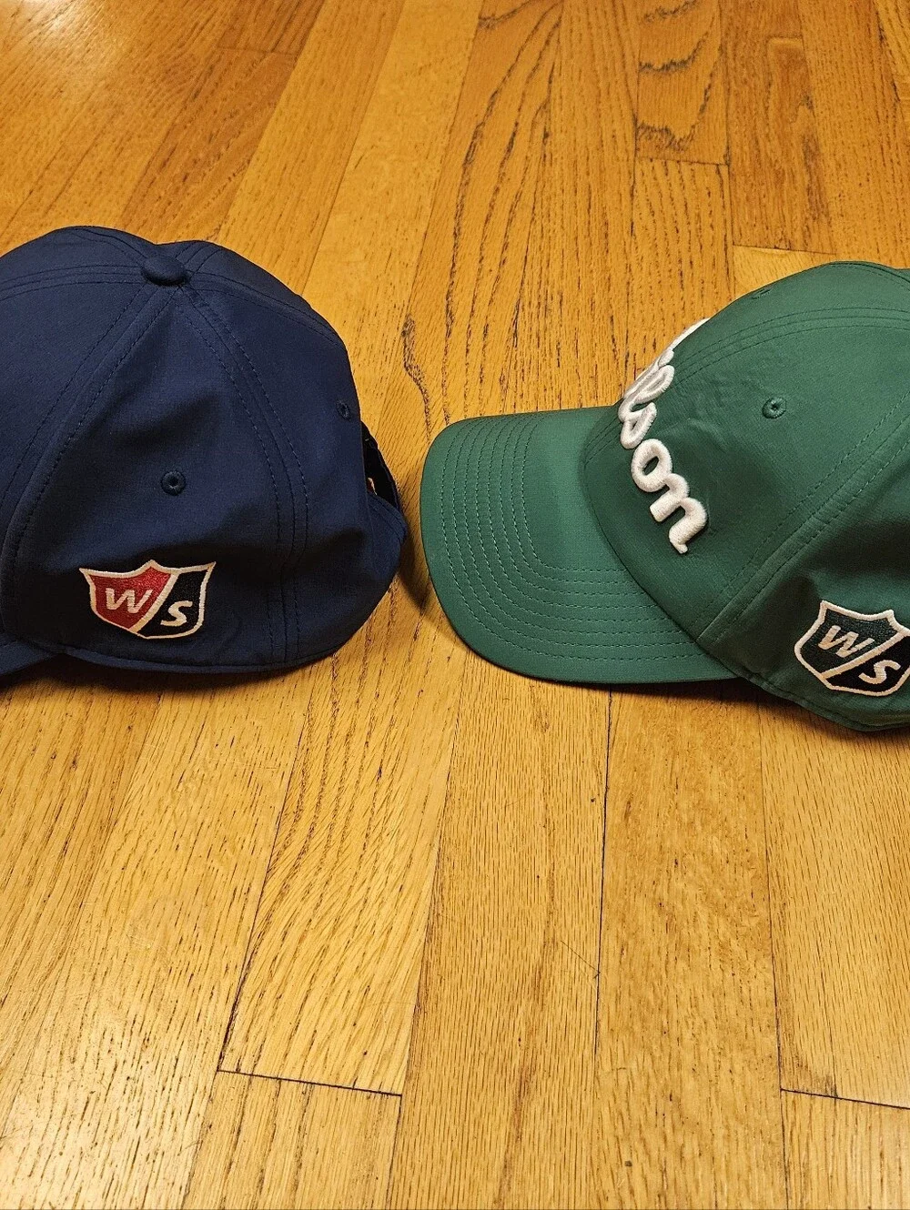 2 Wilson Golf Hats With University Of Illinois Logo On The Back